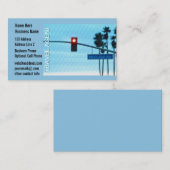 旅行代理店の太平洋沿岸カリフォルニアハイウェーの印 名刺 (正面/裏面)