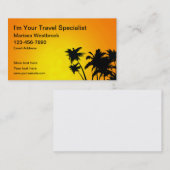 旅行代理店の専門家 名刺 (正面/裏面)