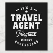 旅行代理店の役職ギフト ワインラベル (シングルラベル)