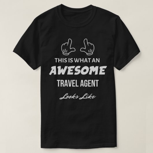 旅行代理店の素晴らし外観 Tシャツ (デザイン正面)