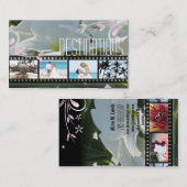 旅行代理店の結婚式のプルメリアの写真の名刺 名刺 (正面/裏面)