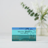 旅行代理店の観光事業の専門のエキゾチックなカバー 名刺 (スタンド正面)