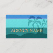 旅行代理店の観光事業の専門のエキゾチックなカバー 名刺 (裏面)