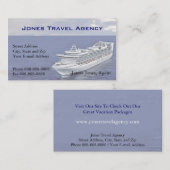 旅行代理店の遊航船の代理業カード 名刺 (正面/裏面)