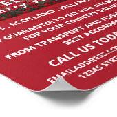 旅行代理店の野生のポピー広告フィールド ポスター (角)