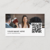 旅行代理店のQRコード 名刺 (正面)