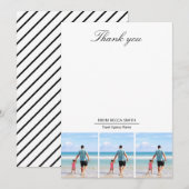 旅行代理店への特別なギフト エージェントへの感謝 サンキューカード (正面/裏面)