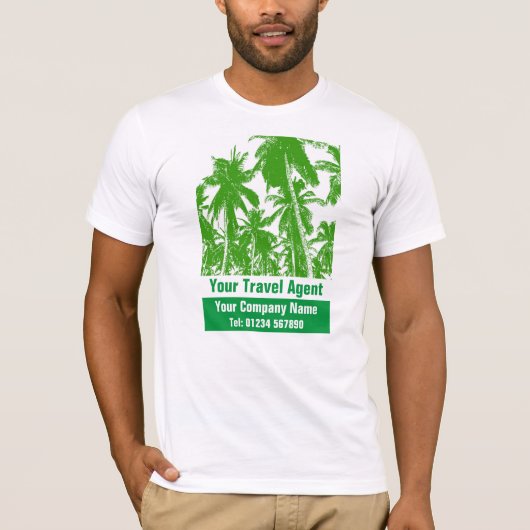 旅行代理店をカスタマイズ Tシャツ (正面)