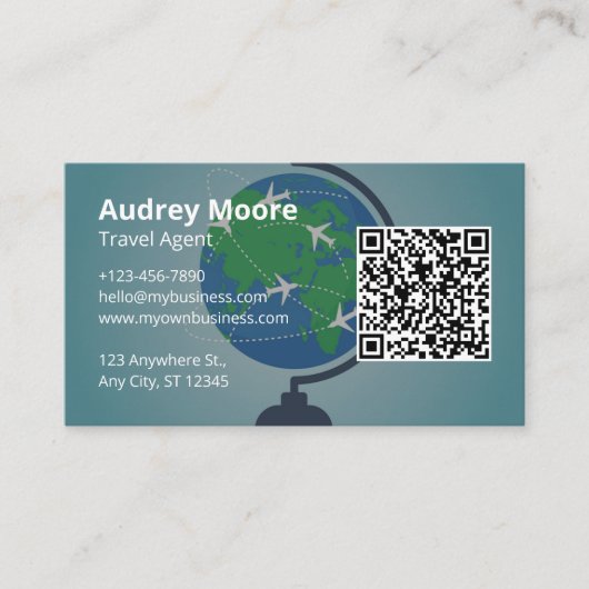 旅行代理店アイディア 名刺 (正面)