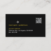 旅行代理店ガイドツアーマスタードブラック 名刺 (裏面)