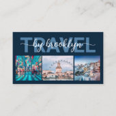 旅行代理店コンサルタント写真コラージュ 名刺 (正面)