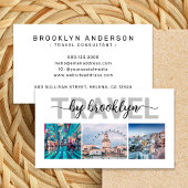 旅行代理店コンサルタント写真コラージュ 名刺