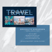 旅行代理店コンサルタント写真コラージュ 名刺