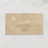 旅行代理店コンサルタント用の高級名刺 名刺 (正面)