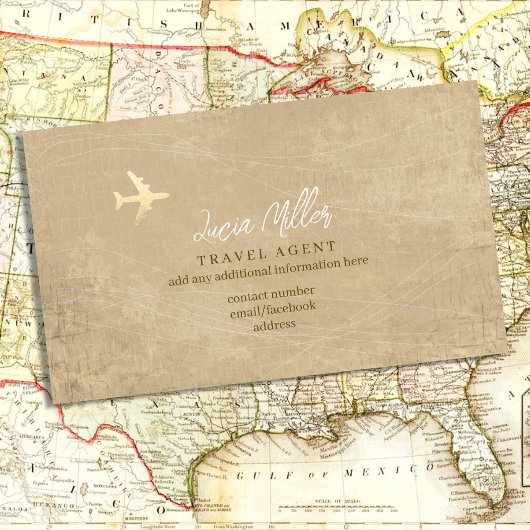 旅行代理店コンサルタント用の高級名刺 名刺