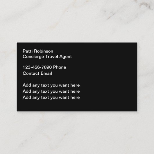 旅行代理店サンセットハンモック名刺 名刺 (裏面)