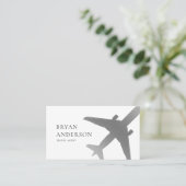 旅行代理店シルバー飛行機 名刺 (スタンド正面)