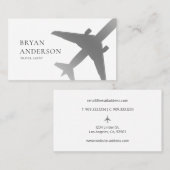 旅行代理店シルバー飛行機 名刺 (正面/裏面)