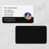 旅行代理店スペシャリストパームツリーシルエット 名刺 (正面/裏面)