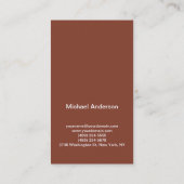 旅行代理店ツアーオペレーターミニマリストモダン 名刺 (裏面)