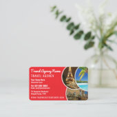 旅行代理店テンプレート名刺 名刺 (スタンド正面)