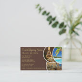 旅行代理店テンプレート名刺 名刺 (スタンド正面)