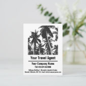 旅行代理店デザインのパーソナライズ ポストカード (スタンド正面)