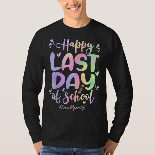 旅行代理店ハッピースクールの最終日絞り染め1 Tシャツ (正面)