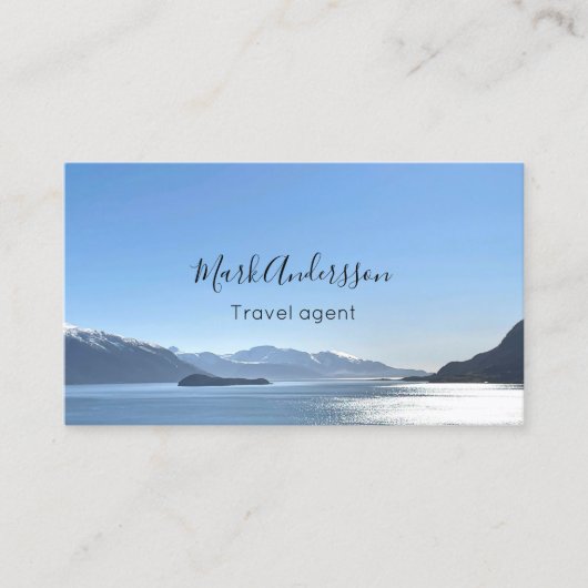 旅行代理店バケーションツーリズム写真名刺 名刺 (正面)