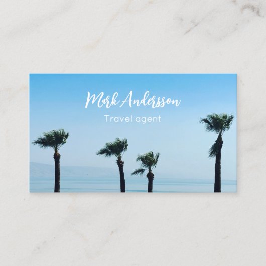 旅行代理店バケーションツーリズム写真名刺 名刺 (正面)