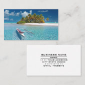 旅行代理店バケーションプランニングトロピカルゲー遠くにト 名刺 (正面/裏面)