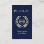 旅行代理店パスポート 名刺 (正面)