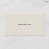 旅行代理店ビーチ 名刺 (裏面)