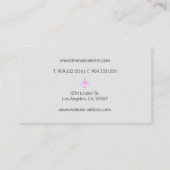 旅行代理店ピンク飛行機 名刺 (裏面)