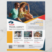 旅行代理店フライヤーテンプレート (正面)