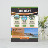 旅行代理店フライヤーテンプレート (スタンド正面)