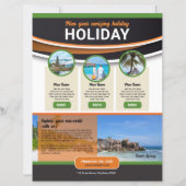 旅行代理店フライヤーテンプレート (正面)