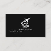 旅行代理店ブラックビジネスカード 名刺 (正面)