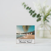 旅行代理店マーケティング広告アンドトロピカル スクエア名刺 (スタンド正面)