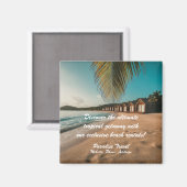 旅行代理店マーケティング広告アンドトロピカル マグネット (正面/裏面)