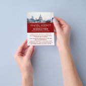 旅行代理店ロンドン市セントポール大聖堂 チラシ (手)