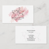 旅行代理店ワールドマップ飛行機バケーションビジネス 名刺 (正面/裏面)