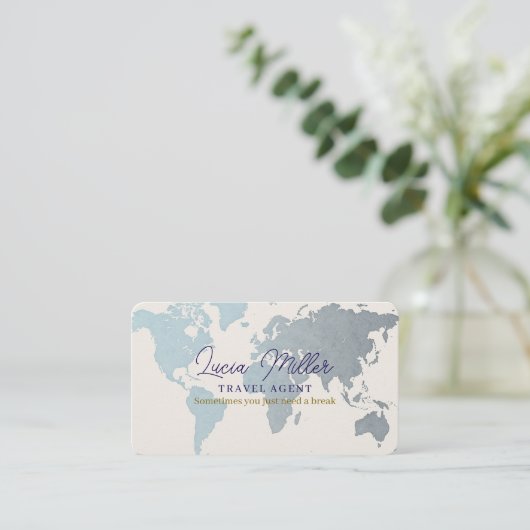 旅行代理店会社又は個人 名刺 (スタンド正面)