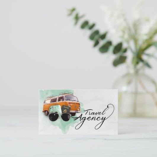 旅行代理店名刺 名刺 (スタンド正面)