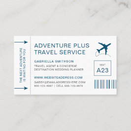 旅行代理店宛先プランナー搭乗券 名刺