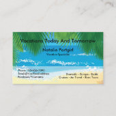 旅行代理店専門熱帯テーマ 名刺 (正面)