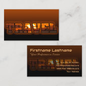 旅行代理店海サンセットダークオレンジビーチ 名刺 (正面/裏面)