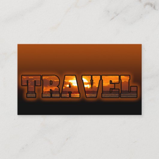 旅行代理店海サンセットダークオレンジビーチ 名刺 (正面)