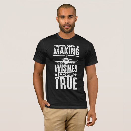 旅行代理店飛行機ユーモア飛行機飛行スタッフ Tシャツ (正面フル)