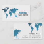 旅行代理店、エージェント、休暇名刺 名刺 (正面/裏面)
